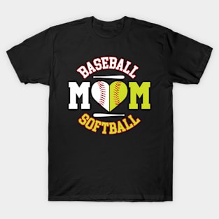 Softball Baseball Mom Ball Mom T-Shirt